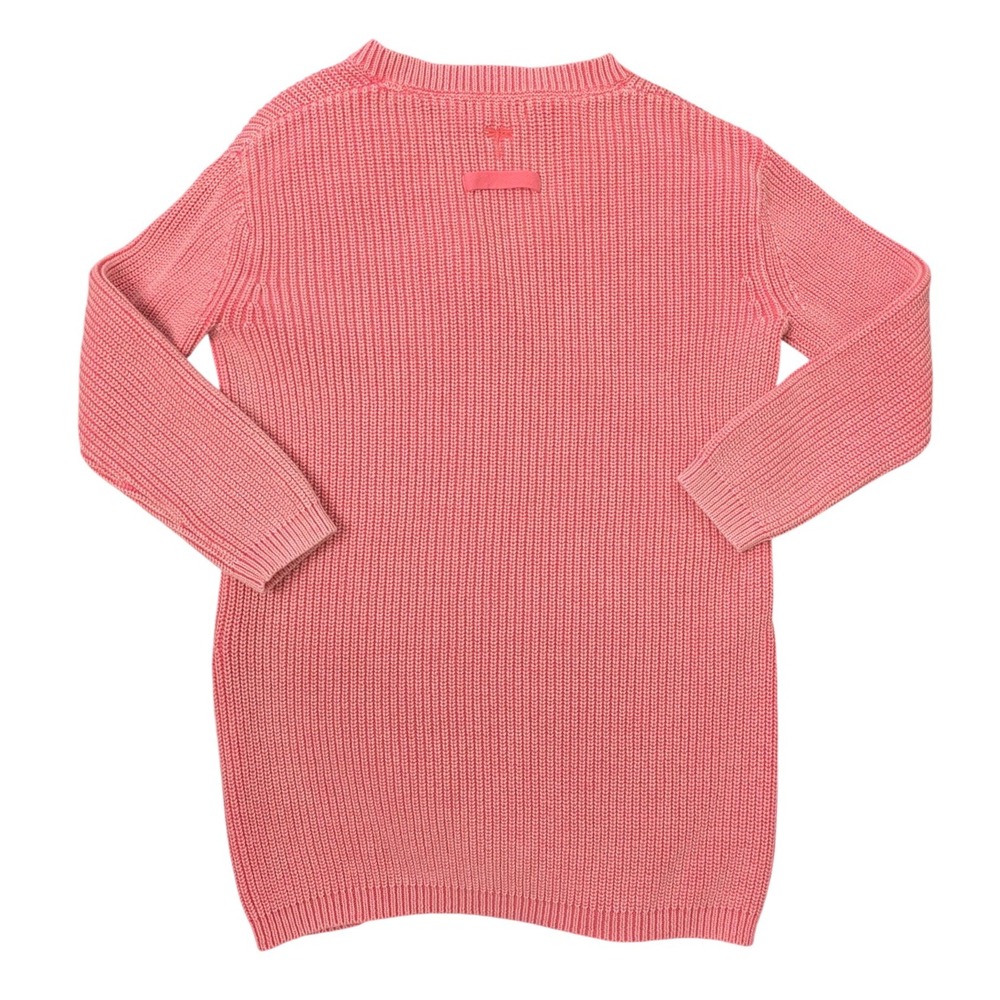 Tyler Boe Mineral Wash Sweater Pink Cotton Gold Zippers V- neck Swancore XS‎ - Picture 7 of 9